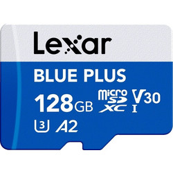 Lexar Blue Plus microSDHC 128GB Class 10 U3 V30 UHS-I A2 170MB/s