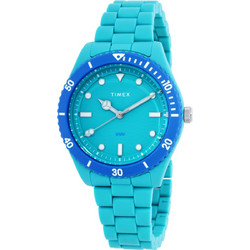 Timex Legacy Γυναικείο Ρολόι με Γαλάζιο Καουτσούκ Λουράκι TW2Y04700