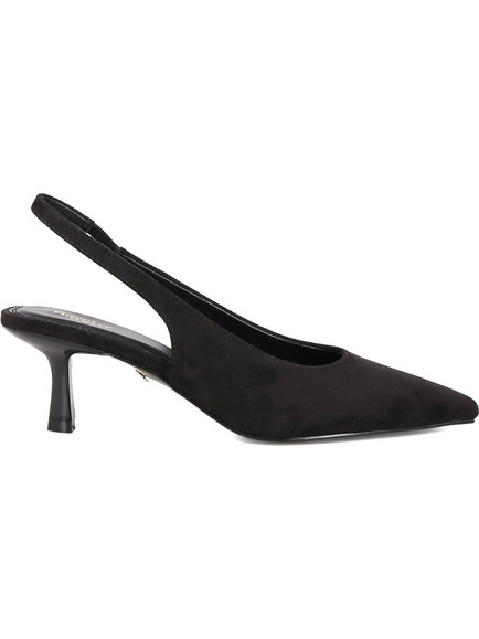 Migato Γόβες Suede Slingback με Λεπτό Χαμηλό Τακούνι Μαύρες 100048653-014