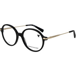 Longchamp LO2736 001 Ανδρικός Σκελετός Γυαλιών Οράσεως Κοκάλινος Μεταλλικός Χρυσός Μαύρος