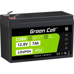Green Cell Cube Μπαταρία LiFePO4 12.8V 7Ah