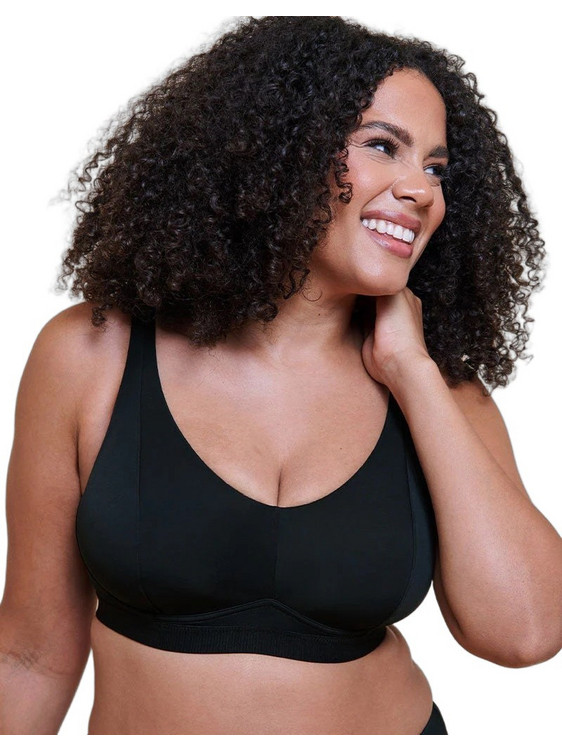 Curvy Kate Μπουστάκι χωρίς Μπανέλα Μαύρο CK093110BLK