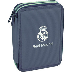 Back Me UP Real Madrid Κασετίνα Γεμάτη με 2 Θήκες Γκρι 381-00100
