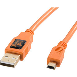 Tether CU5451 Καλώδιο USB-A Male 2.0 to USB-B Mini Male 4.6m Orange