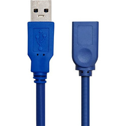 Powertech CAB-U154 Καλώδιο USB-A Male 3.0 to USB-A Female 5m Blue