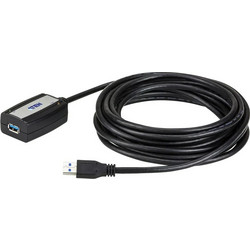 Aten UE350A Καλώδιο USB-A Male 3.1 to USB-A Female 5m Black