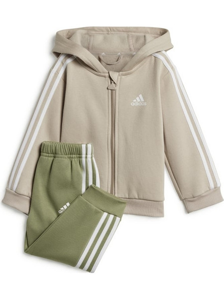 Adidas Βρεφικό Σετ Φόρμας Χειμωνιάτικο Μπεζ Χακί IZ4992