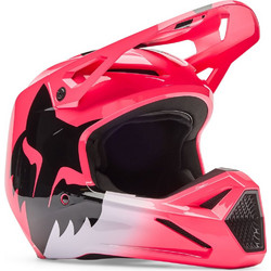 Fox Racing Yth V1 Shield Pink Κράνος Μηχανής Motocross