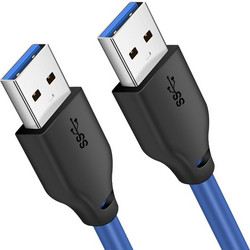 Cabletime CT-C160-U3-AMAM Καλώδιο USB-A Male 3.0 to USB-A Male 1m Black