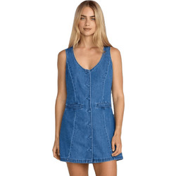 RVCA Lainey Mini Καλοκαιρινό Καθημερινό Φόρεμα Τζιν Μπλε 23B134514-CRY