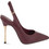 Carrano Γόβες Slingback Δερμάτινες με Τακούνι Στιλέτο Μπορντό E85055-151285-MET02