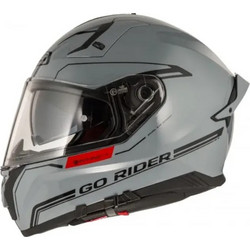 Nzi Go Rider Stream Duo Nouveau Grey Κράνος Μηχανής Full Face 1500gr