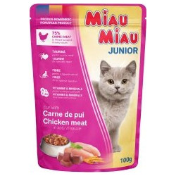 Pet Camelot Miau Miau Junior with Chicken in Gravy 100gr