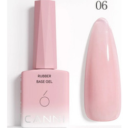 Canni 06 Rubber Base Ημιμόνιμο Βερνίκι Νυχιών 9ml