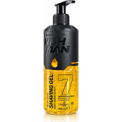 Nish Man Gold One 7 Gel Ξυρίσματος 400ml