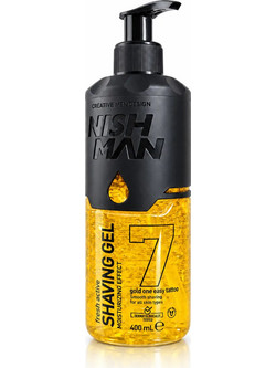 Nish Man Gold One 7 Gel Ξυρίσματος 400ml