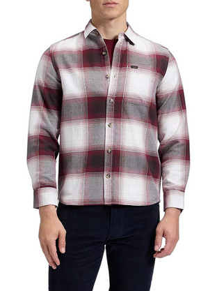 Lee Leesure Shirt Ανδρικό Πουκάμισο Κόκκινο 112386410