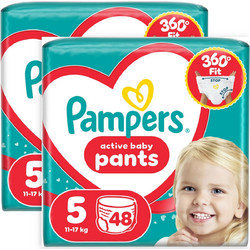 Pampers Active Baby Pants Πάνες Βρακάκι No5 12-17kg 96τμχ