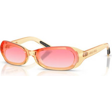 Miu Miu MUC07SU 24S81E Γυναικεία Γυαλιά Ηλίου Ορθογώνια Κοκάλινα Χρυσά με Ροζ Φακό