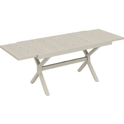 Outsunny Ορθογώνιο Τραπέζι Κήπου Μεταλλική Μπεζ 210x115x73cm 84K-094V00GY