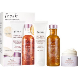 Fresh Rose Deep Hydration Facial Toner 100ml + Face Cream 30ml + Face Cleanser 50ml