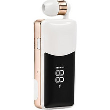 K87 Ακουστικό Bluetooth In Ear Πέτου Silver