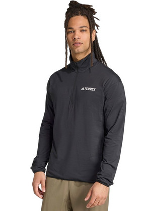 Adidas Terrex Fleece Ανδρικό Αθλητικό Φούτερ Μαύρο JM0143