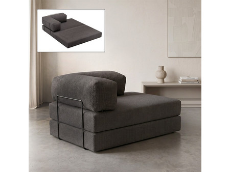 Megapap Comfort Διθέσιος Καναπές Κρεβάτι Ανθρακί 140x95x75cm GP043-0105