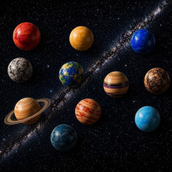 Premium Planets Μπαλάκι Αντιστρές Πολύχρωμο 10τμχ