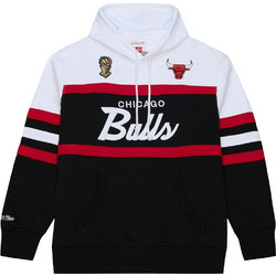 Mitchell & Ness Team Color Head Coach Hoodie Chicago Bulls Ανδρικό Αθλητικό Φούτερ με Κουκούλα Μαύρο TH16322-CBUBLCK