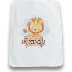 Bonjour Bebe Lion King Αδιάβροχο Σελτεδάκι Αλλαξιέρας Μωρού 100% Βαμβακερό Λευκό 50x70cm