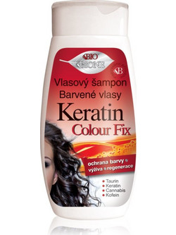 Bione Cosmetics Keratin Colour Fix Σαμπουάν Κερατίνης για Επανόρθωση για Βαμμένα Μαλλιά 260ml