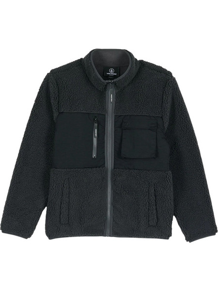 Volcom Παιδική Ζακέτα Fleece με Φερμουάρ Μαύρη C4842300-ASB