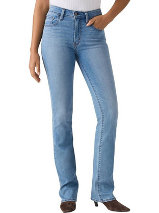 Levi's 725 (TM) Ψηλόμεσο Γυναικείο Τζιν Παντελόνι Ελαστικό Slim Εφαρμογή Μπλε 18759-0346