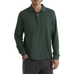 Nautica Ανδρική Μπλούζα Polo Μακρυμάνικη Χακί 3NCN1CR0126