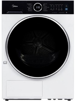 Midea MD205H80BW/W-BK Στεγνωτήριο Ρούχων 8kg με Αντλία Θερμότητας