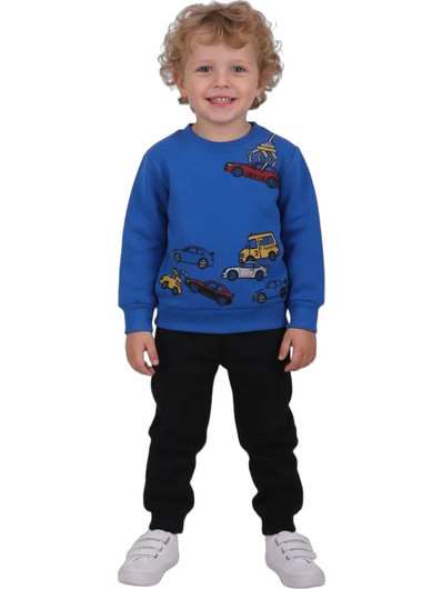 Joyce Παιδικό Σετ Φόρμας Royal Blue Μαύρο 2662124