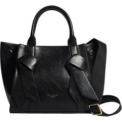 Ted Baker Saniee Knot Bow Γυναικεία Τσάντα Χειρός από Δερματίνη Μαύρη 285546