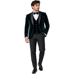 Versace 19V69 Γαμπριάτικο Κοστούμι Σμόκιν Χειμερινό με Κανονική Εφαρμογή Κυπαρισσί 07.38.PARISBRUNO