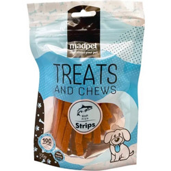 Madpet Treats & Chews Fish Strips 100gr
