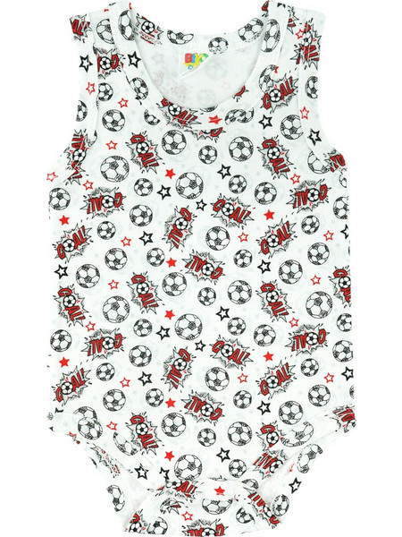 Biyo Kids Goal Φορμάκι Εσώρουχο Αμάνικo για Αγόρι Λευκό 38704