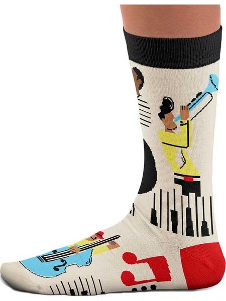 Sock Affairs Jazz It Up Ανδρικές Κάλτσες Ψηλές με Σχέδια Πολύχρωμες 95-SS-JAZZ