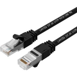 Lanview U/UTP Cat.6 Καλώδιο Δικτύου Ethernet 10m Black UTP6A10B