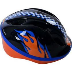 Volare Hotwheels Παιδικό Κράνος Ποδηλάτου Πόλης Μαύρο Πορτοκαλί