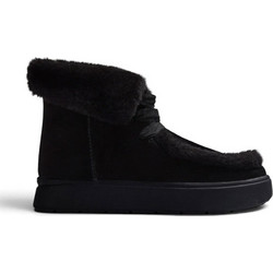 Gioseppo Γυναικεία Μποτάκια Chukka Suede Μαύρα με Γούνα 80467