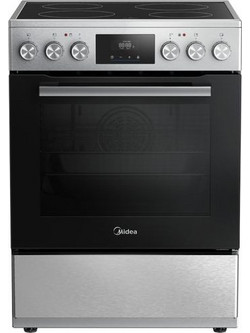 Midea MFO24D-AE4R10F Κουζίνα Ηλεκτρική 70lt με Κεραμικές Εστίες 60cm Inox