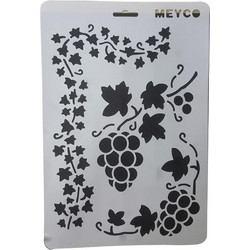 Meyco Στένσιλ Σχέδια Σταφύλι 21x29.7cm 27753