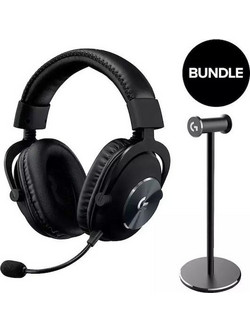Logitech Pro X 2 Lightspeed Ασύρματο Gaming Headset Over Ear Black + Stand