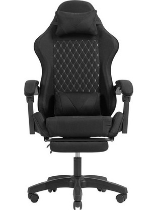 Mars Gaming MGC-X Καρέκλα Gaming Υφασμάτινη με Υποπόδιο Μαύρη AC-502E04