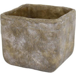 Plastona Κασπώ Πήλινο Καφέ 17.5x17.5x15cm 013.801583